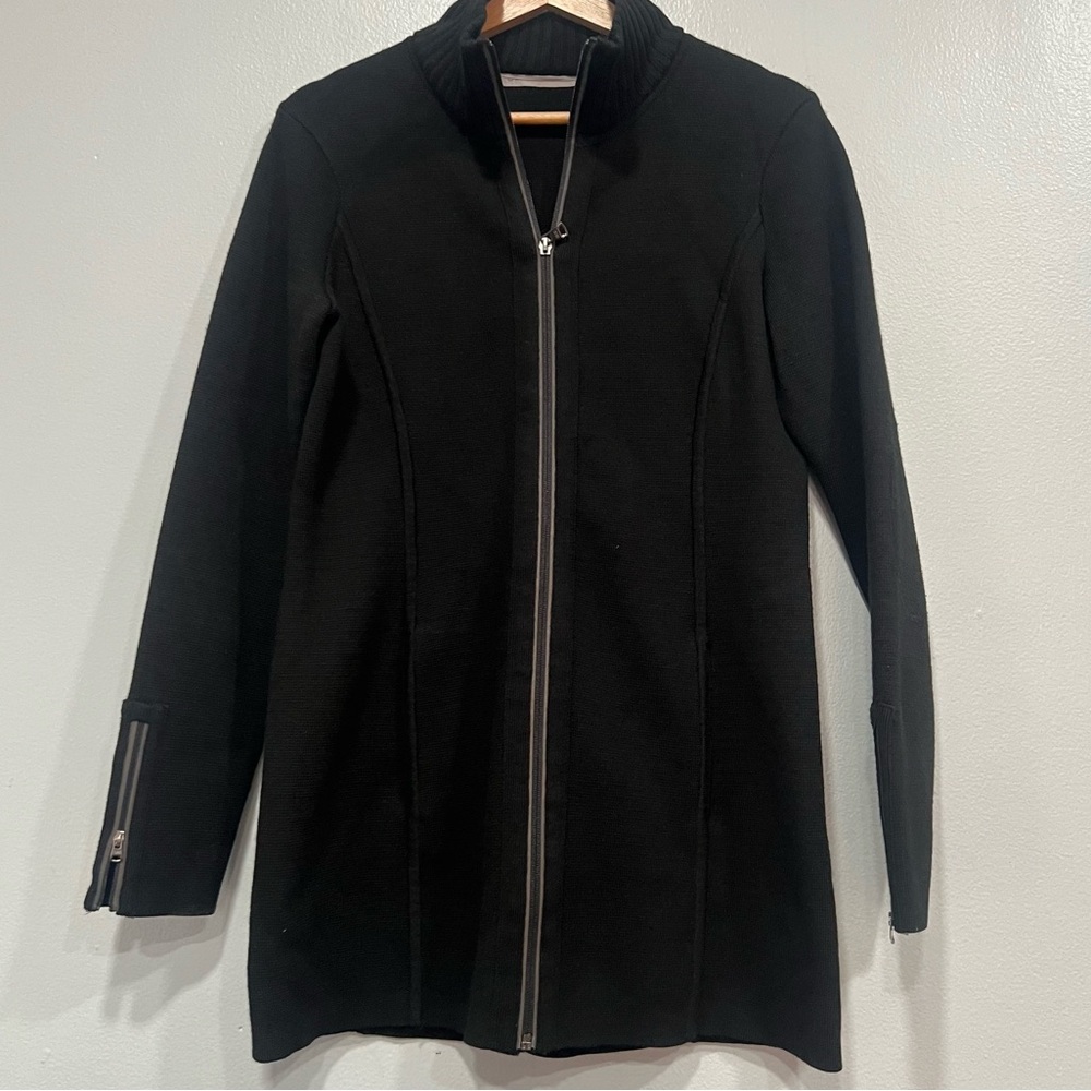 Athleta knit women full zip cardigan size M
